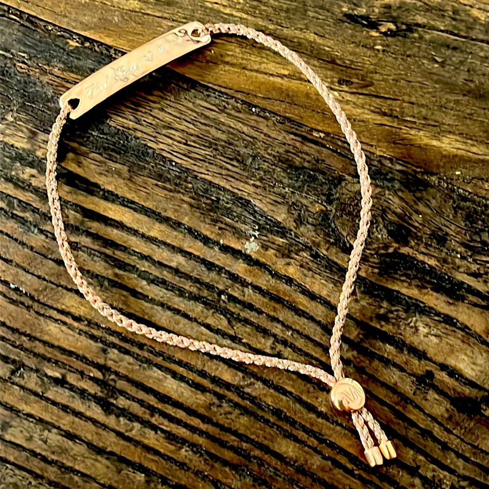 Monica Vinader Havana Mini Friendship Bracelet Rose Gold